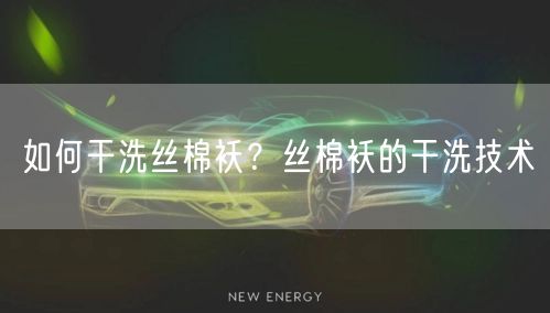 如何干洗丝棉袄？丝棉袄的干洗技术